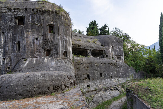 Forte Garda Austro-Hungarian fortress on Monte Brione in Riva del Garda, Italy
