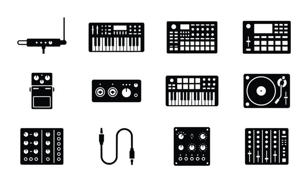 Music Gear Icons, Audio Tools, Sound Equipment