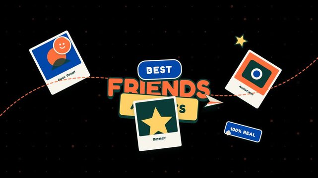 Best friends always together in fun and creative designs