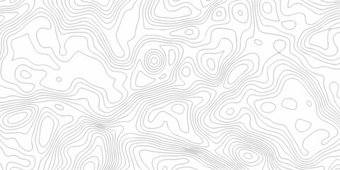 abstract white grid topography map hiking spiral texture. vector geographic contour mounted map wireframe background. © MST