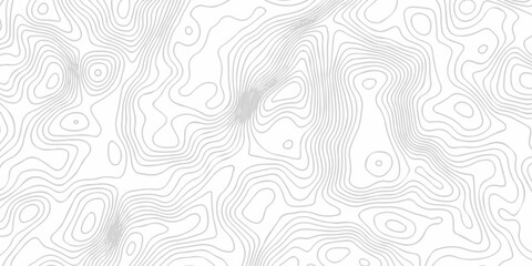 abstract white grid topography map hiking spiral texture. vector geographic contour mounted map wireframe background. © MST
