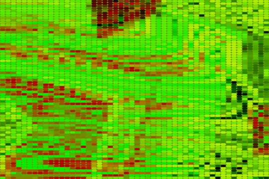 Abstract green and brown pixel art texture background