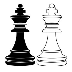 black and white chess pieces © AuliaRizal