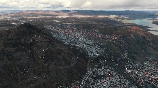 La Rinconada Mining City Surrounded by Peruvian Andes