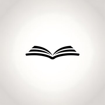 Simple open book icon vector illustration
