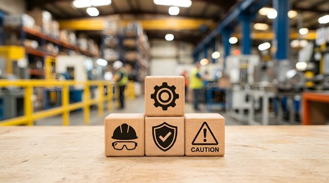 Workplace safety and industry standards concept