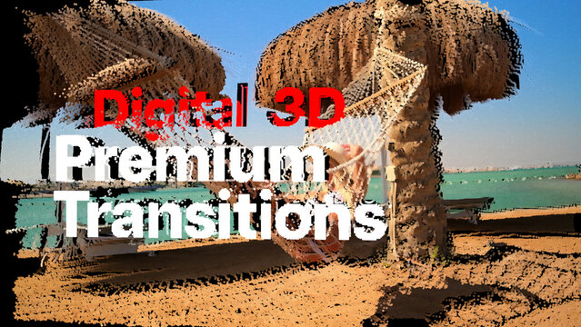 Premium Transitions Digital 3D 8 Variations &ndash; Futuristic 3D Digital Transitions, Tech Camera Moves, Depth Wipes and Dynamic Perspective Effects for Professional Video Editing