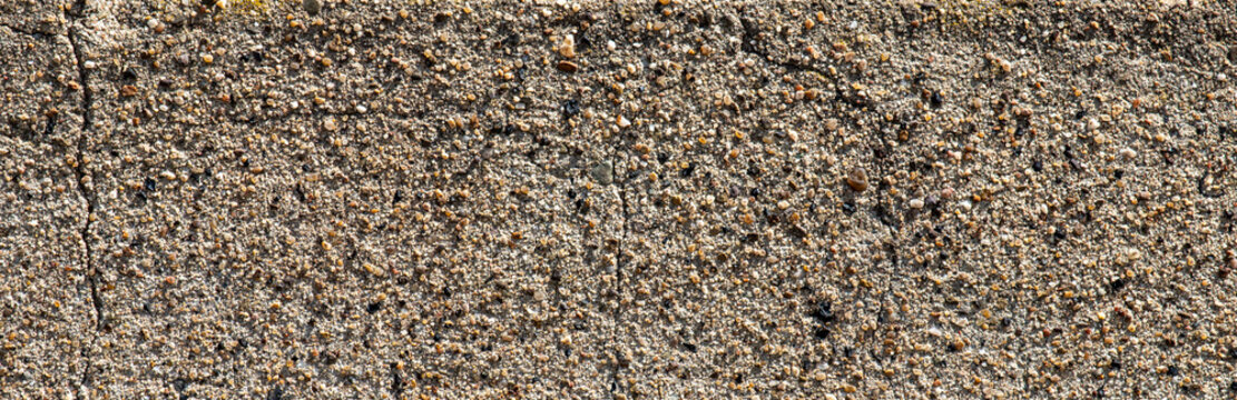 rough cracked concrete wall texture background aggregate surface banner