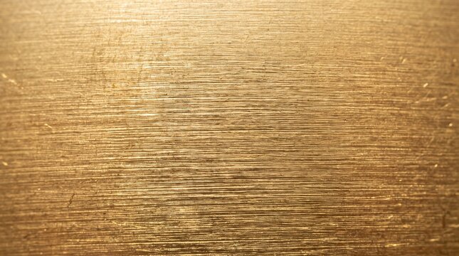Brushed Gold Metal Texture Surface Background