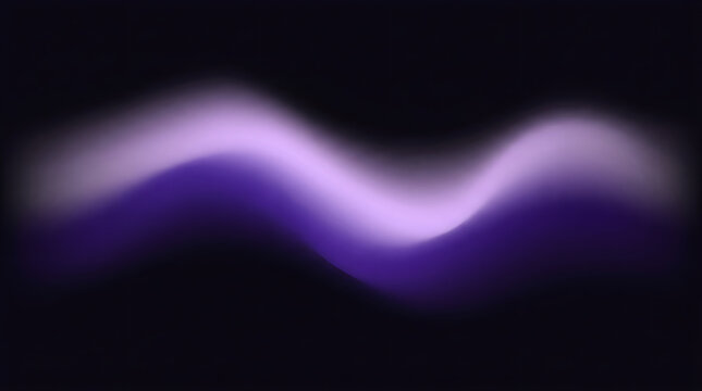 Abstract Wave Illustration with Soft Gradient Blur on a Black Background