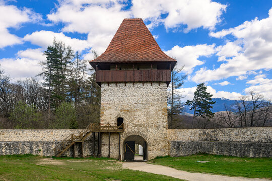 Rasnov Citadel, a 13th century fortress above the town of Rasnov in Transylvania.