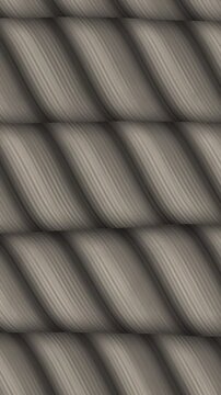 Shimenawa Rice Straw Rope With Twisting Fiber Bundles, Japanese New Year Seamless Loop Background in calm grey tones vertical 9:16