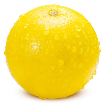 Yellow Orange with water droplets isolated on white background, Orange fruit with clipping path, High resolution for beverage marketing, citrus-flavored product branding, and premium food packaging