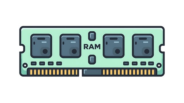 computer memory card with chip