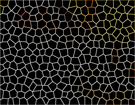 Abstract Geometric Cellular Mesh Background. Asymmetric Line Grid Network Connection Texture