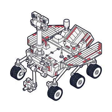 Robotic planetary rover for space exploration