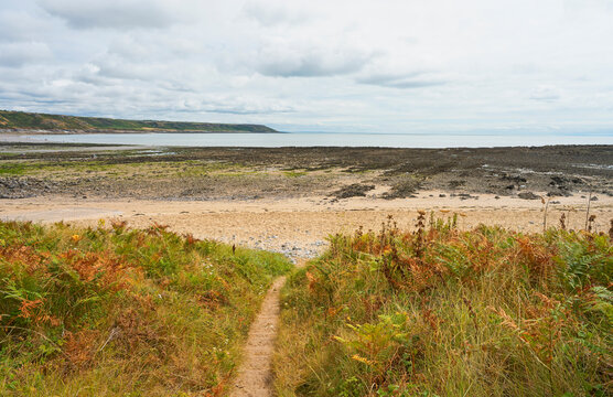 Cloudy summer day at Port Enyon, Wales.