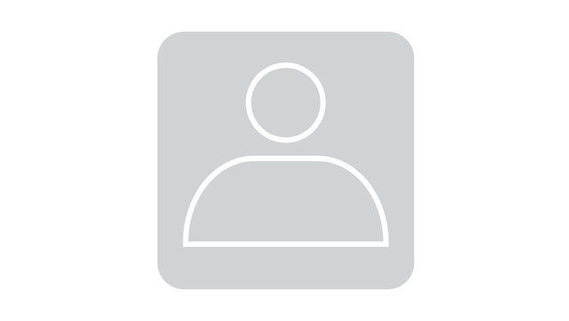 Rounded square user profile avatar icon symbol with grey background account sign member sign identity icon solid box person symbol identity interface internet customer employee