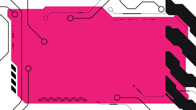 Abstract retro sci-fi background with cyberpunk style design