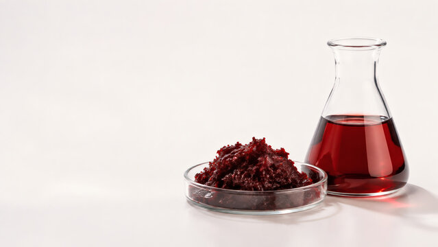 Red Microalgae Culture and Biomass in Laboratory Glassware  