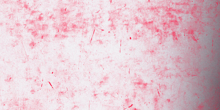 Distressed pink watercolor texture background, abstract red paint splatter on white paper, vintage artistic wash for graphic design