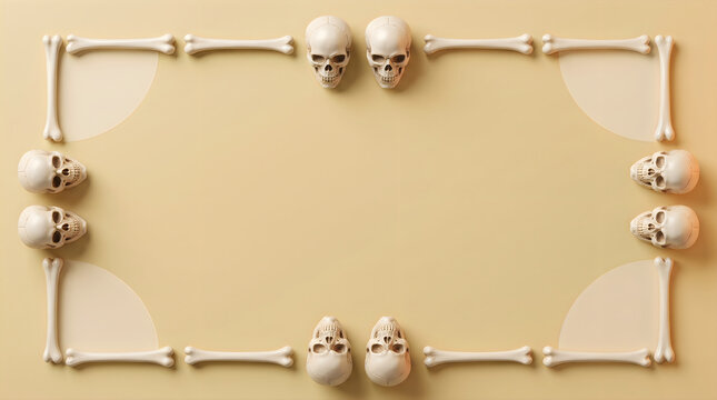 An elaborate golden frame features delicate seashell and bird accents against a gentle soft beige backdrop