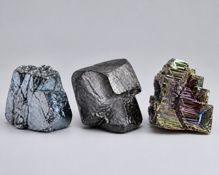 Tin Lead and Bismuth Metal Specimens