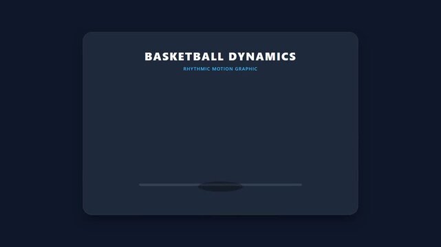 Minimalist Basketball Dynamics Motion Graphic Illustration