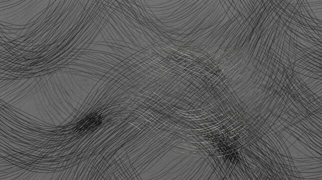 Abstract Two-Dimensional Graphite Interference Texture with Fine Metallic Wave Patterns