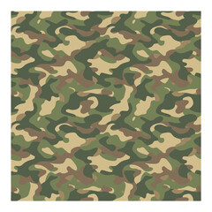 Fototapeta premium Military camouflage pattern seamless green woodland army texture background. EPS Editable
