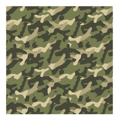 Fototapeta premium Military camouflage seamless pattern texture background vector illustration. EPS Editable