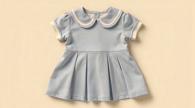 Vintage Blue Lace Dress for Little Girls.