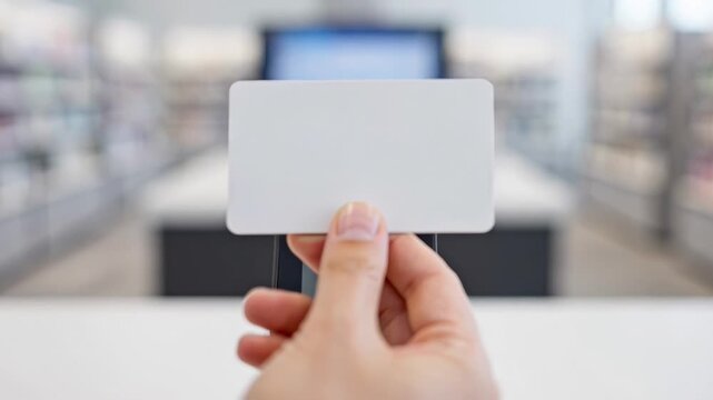 ?Contactless payment with card at terminal quick and secure transaction in progress
