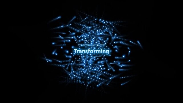 Modern Digital Network Design Showing Transforming Connections And Integration Concept