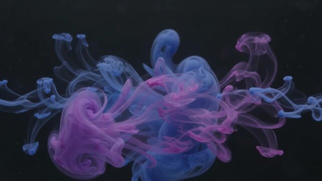 Colorful Ink Fluid Diffusion Blooming Micro Motion Graphics