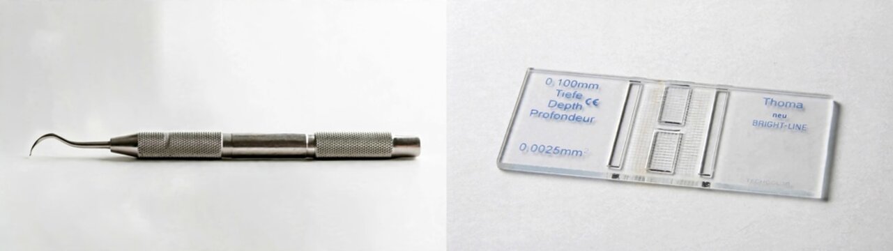Precision dental probe with depth gauge measuring tool