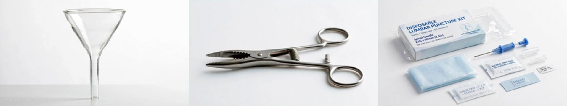 Medical lumbar puncture kit with surgical tools