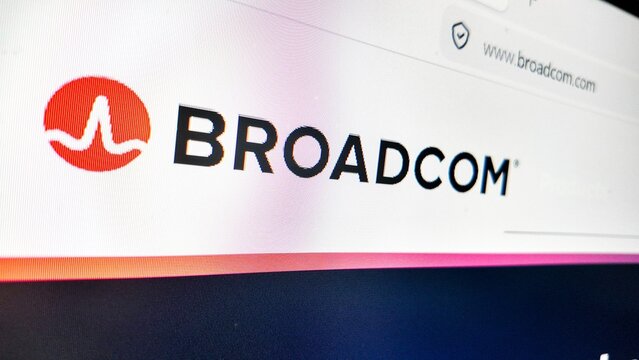 Dublin Ireland august 30 2026..a computer screen with broadcom website displayed.