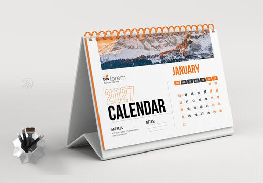 Desk Calendar 2027