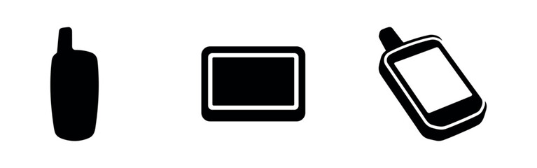 Electronic Device Silhouettes Set © Lili