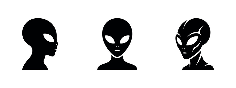 Alien Head Silhouette Collection