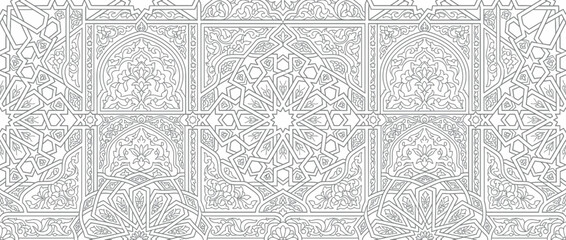 Intricate Geometric Arabesque Pattern Design © aldynangko
