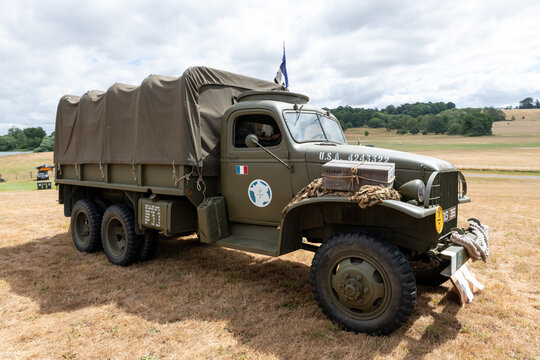 A GMC CCKW 353 military cargo truck from world war two