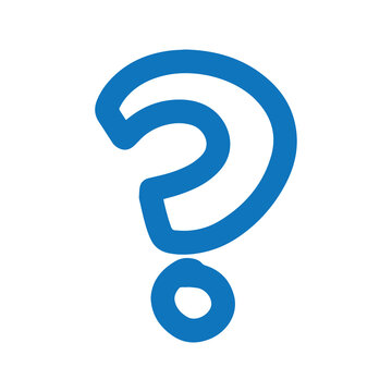 blue question mark
