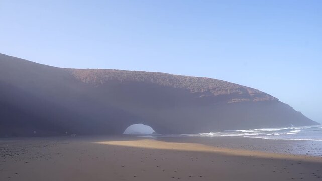 Lagzira Czerwona plaża Maroko Agadir pustynia piękny piasek