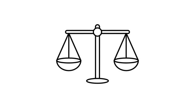 scales of justice vector illustration