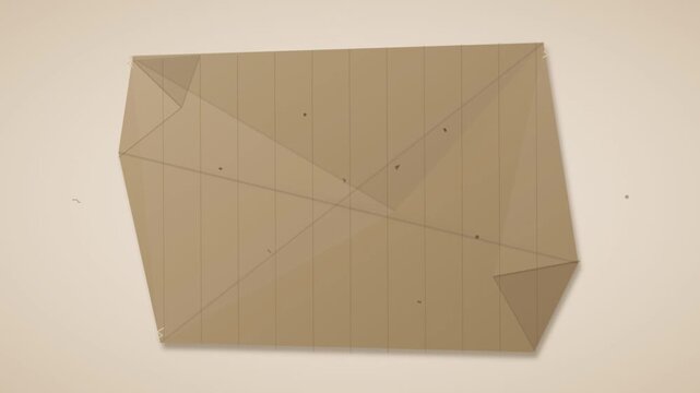 Brown folded paper texture background animation loop
