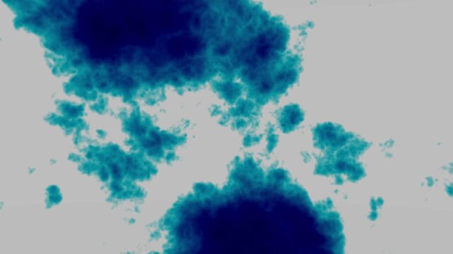 Dynamic Blue Ink Cloud Motion Background