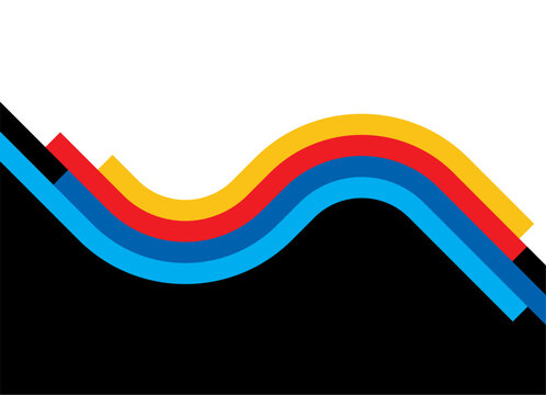 Abstract Vector Pattern of Colored Parallel Lines. Retro Style. Bright Design Element. Vector Divided Background for Covers, Advertising, Labels, Packaging, Interior Decor, Promotion.