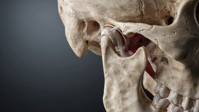 Human Skull, Detailed Anatomical Study of Bone Structure and Dental Arrangement Featuring Anatomy, Teeth